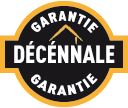 Logo garantie décennale pour les travaux de construction et de rénovation